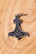 Thor's hammer with triquetra, silver 