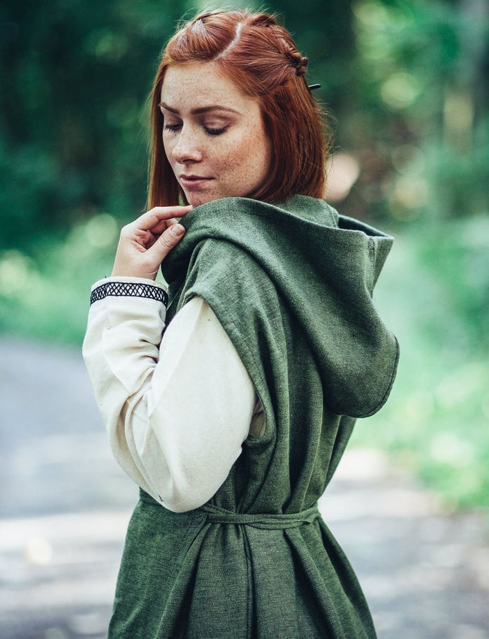 Wrap dress Thyra, green