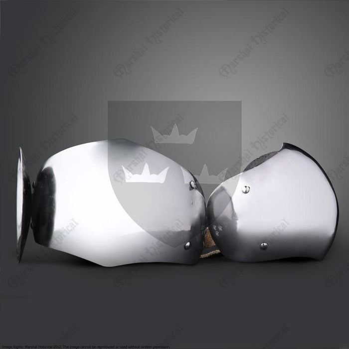 14th-15th century couters D, elbow cops, 1.6 mm