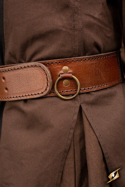 Ring belt, 120 cm, brown