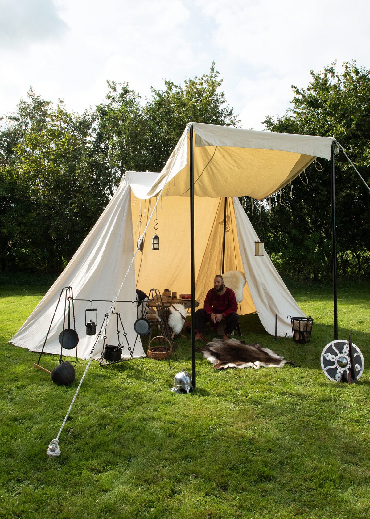 anglo saxon tent market 4 x 6 m, 425 gsm Size:48