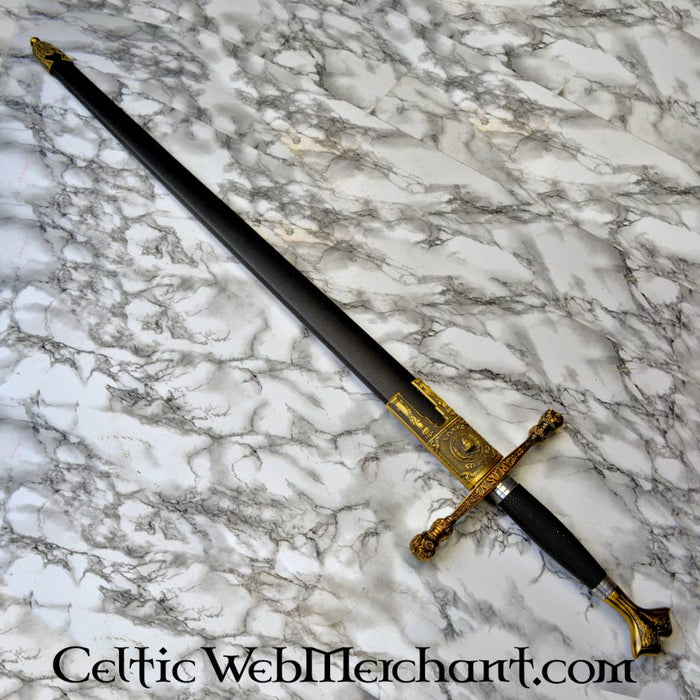 Charles V sword with scabbard, semi-sharp