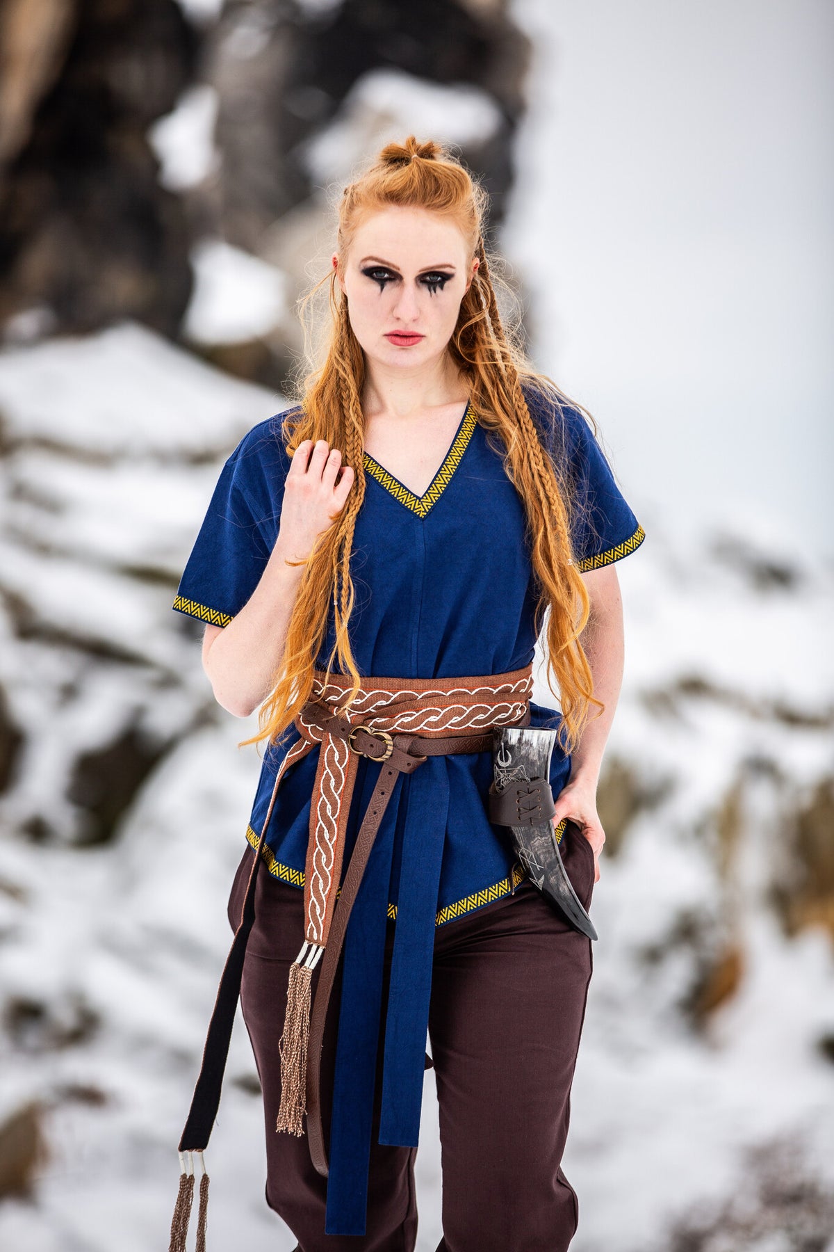 Valkyrie tunic Brynhild, blue