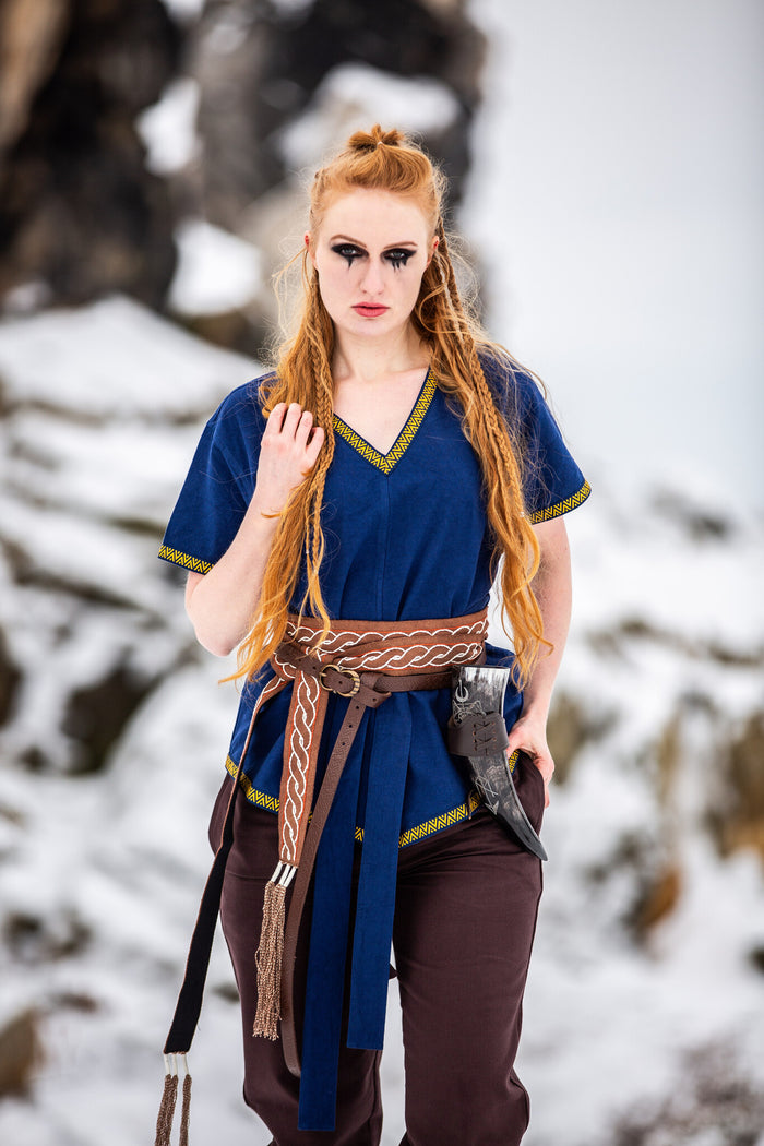 Valkyrie tunic Brynhild, blue