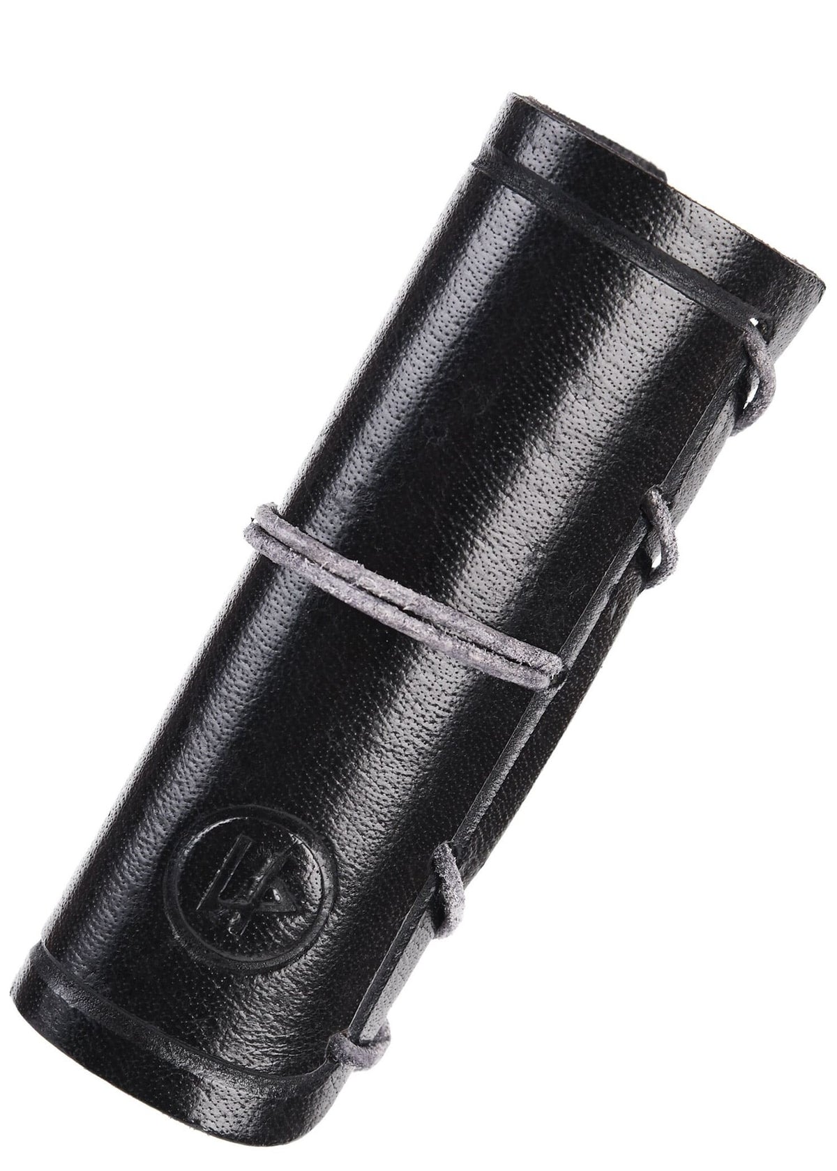 Leather axe guard, black
