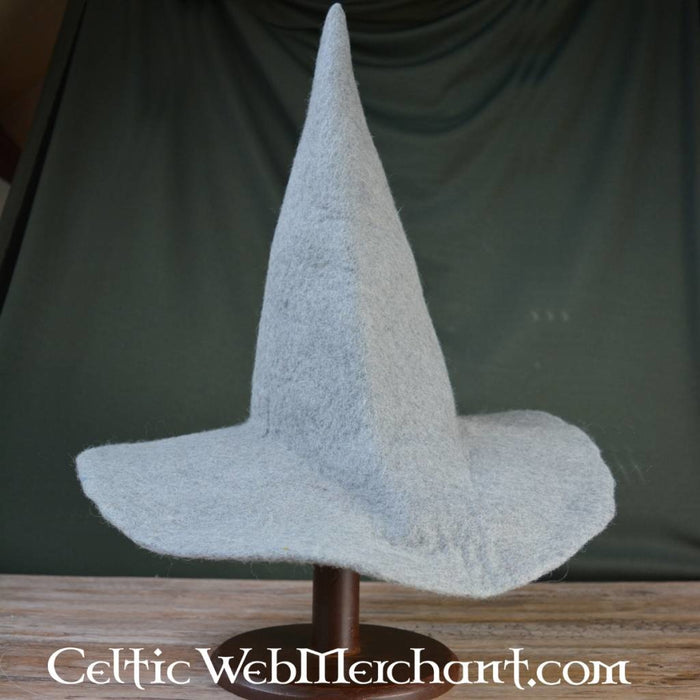 Witches hat, green, wool felt