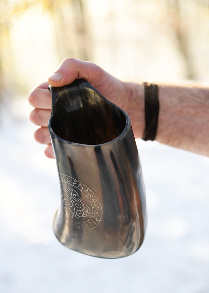 Horn drinking mug Sleipnir, 650-1000 ml