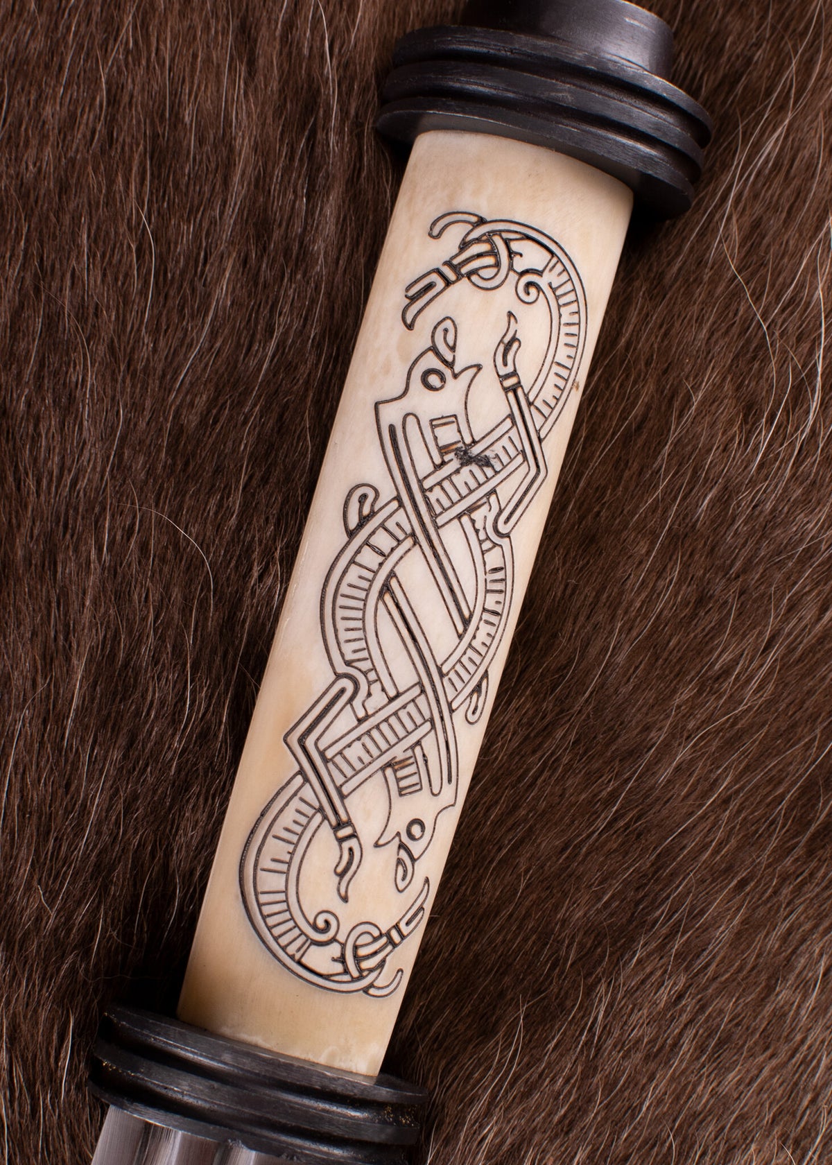 10th century Viking scramasax Jellinge style, semi-sharp