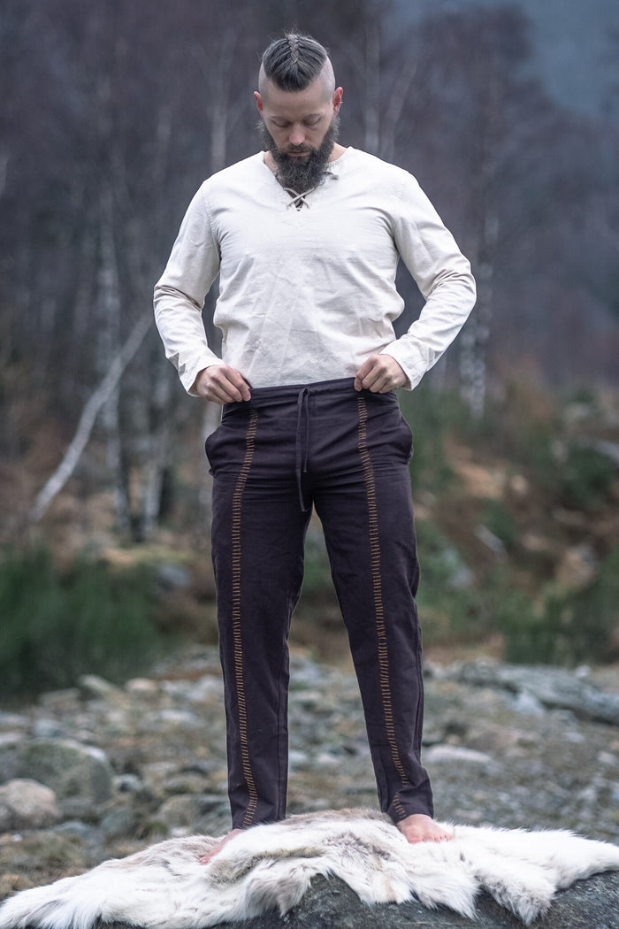 Medieval trousers Hamlin, brown