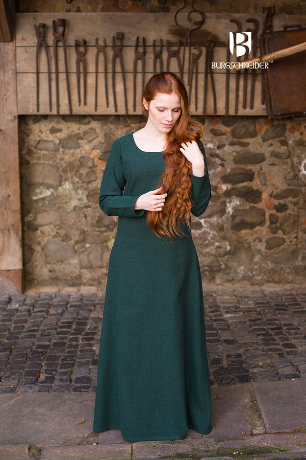 Medieval dress Freya (forest green)