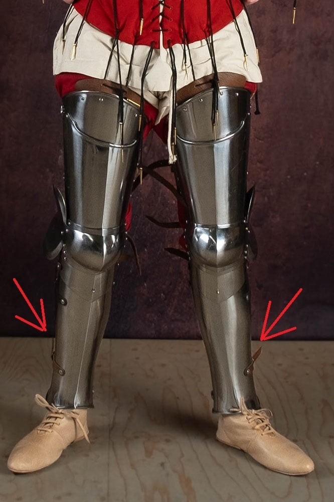 Milanese greaves, 1.6 mm