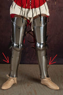 Milanese greaves, 1.6 mm