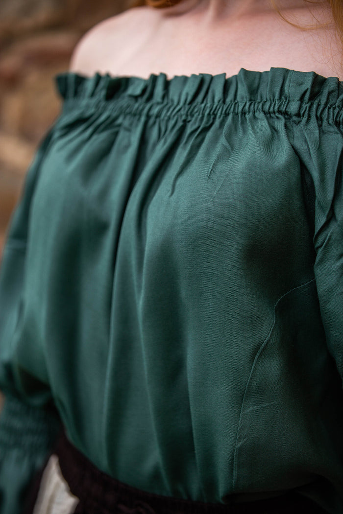Baroque blouse, green