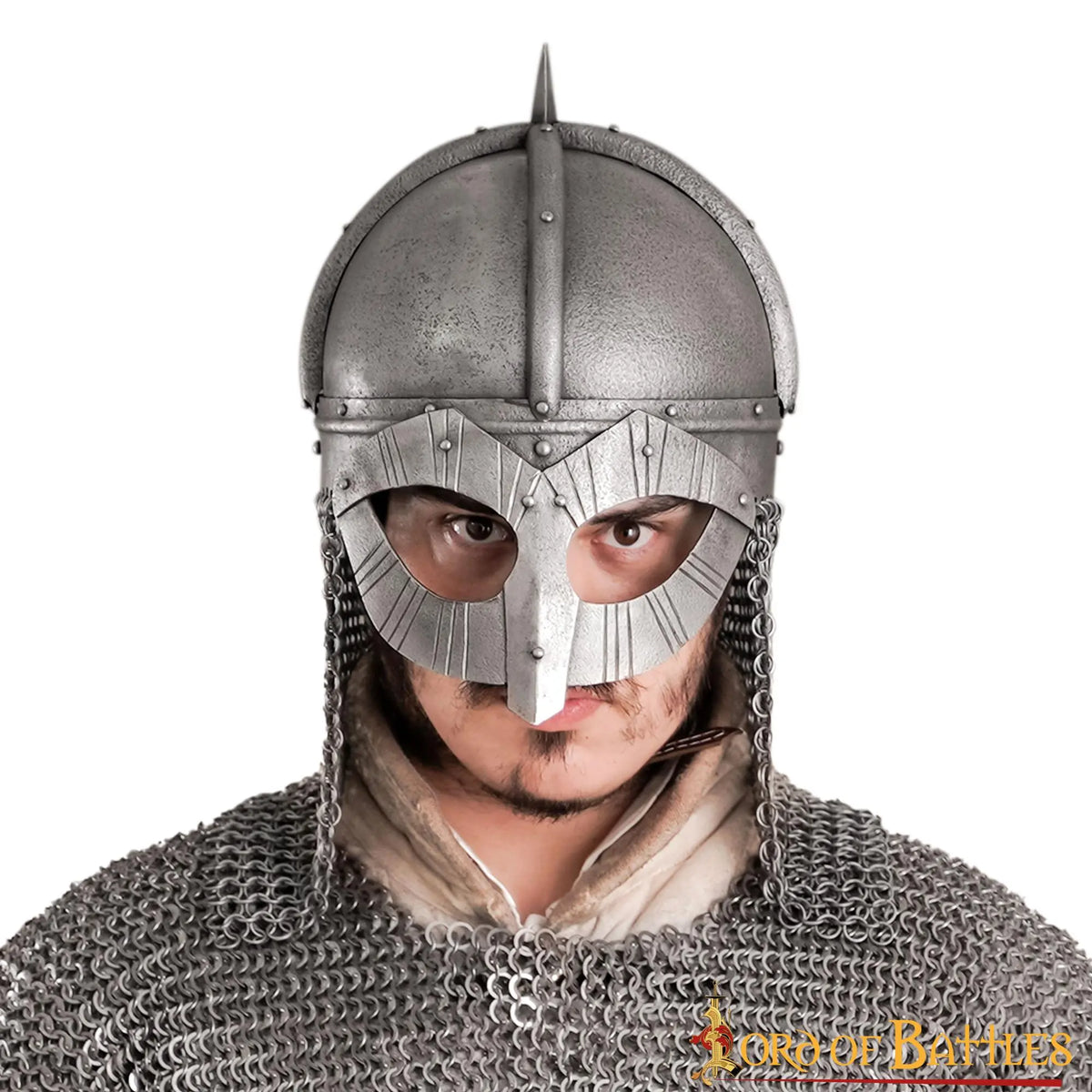 Viking helmet Gjermundbu, patinated, 1.6 mm