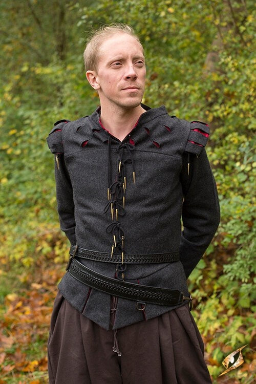 Flettet sværdbælte, sort