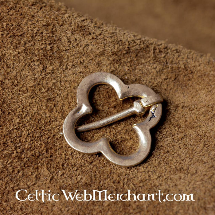 Medieval Quatrefoil Brooch, Bronze