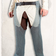 Chainmail chausses Richard, butted round rings, 8 mm