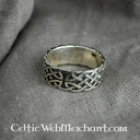 Celtic ring with knot motive, sterling silver