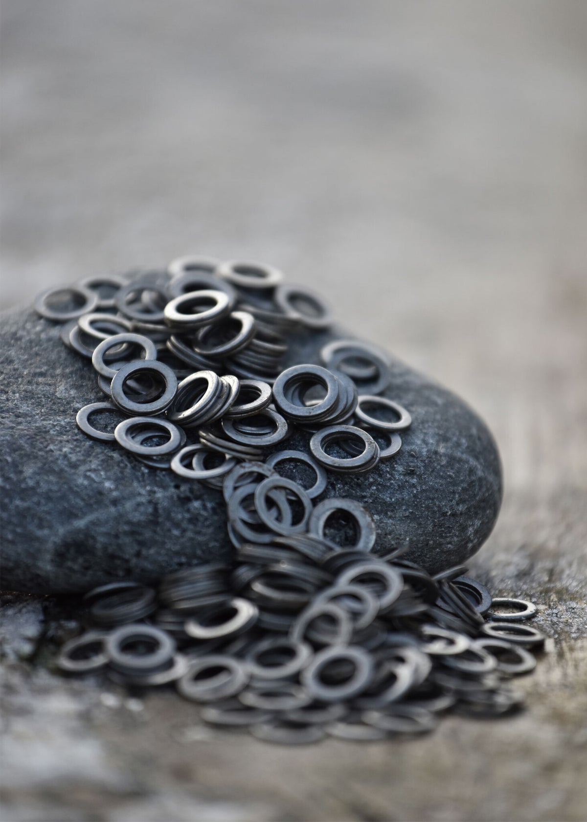 1 kg flat unriveted rings, 8 mm