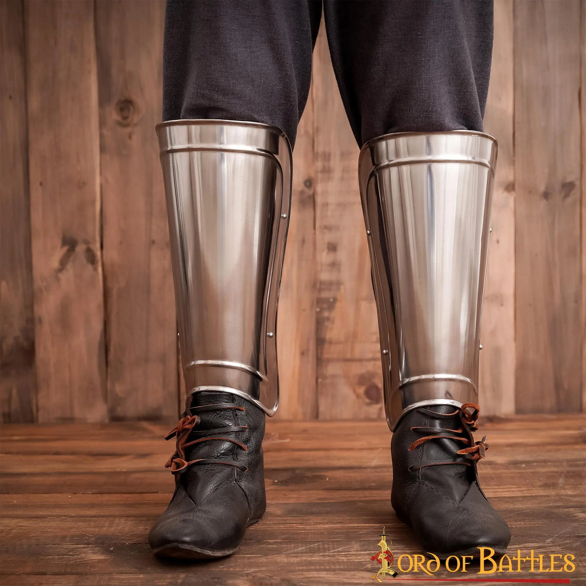 Milanese greaves, lower leg armour, 1.6 mm