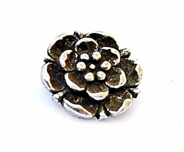 Tudor rose belt fitting (set of 5 pieces), bronze