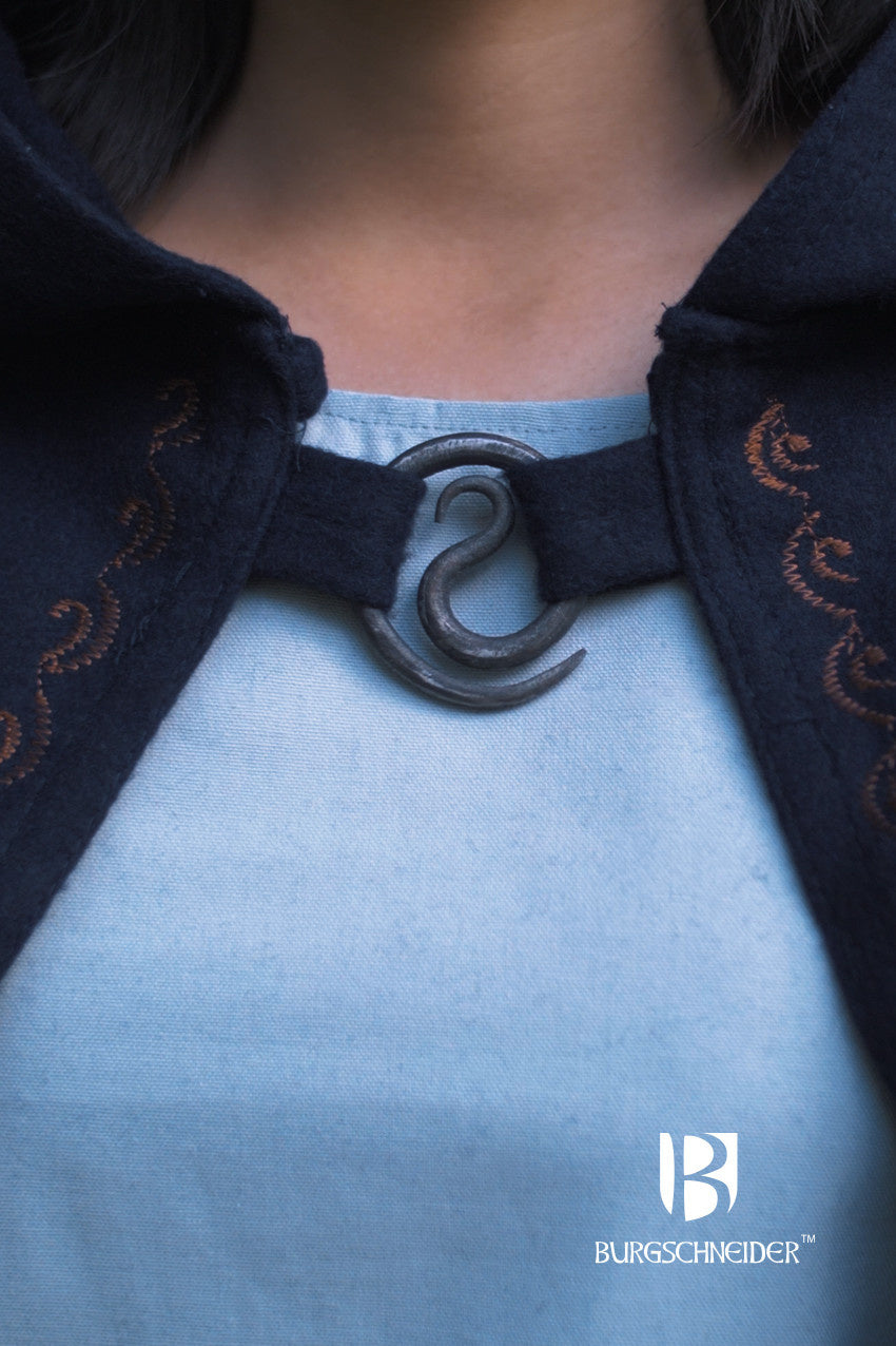 Spiral brooch Lukka, steel