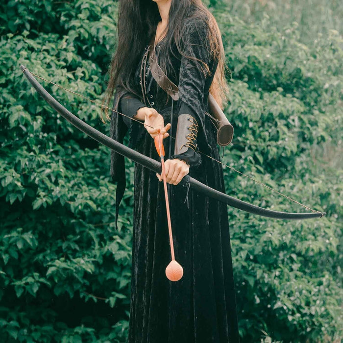 Marksman bow re-enactment / LARP, 50" (127 cm) black, 25 lbs