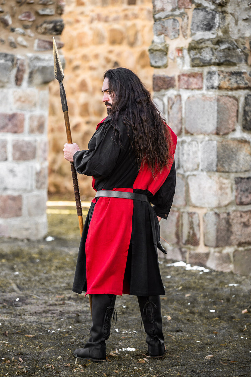 Surcoat, checked, black-red