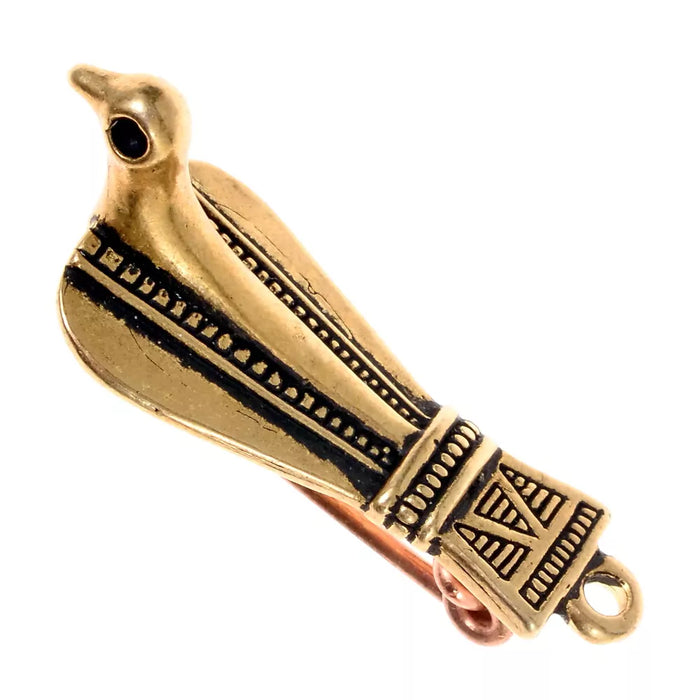 Roman bird fibula, bronze