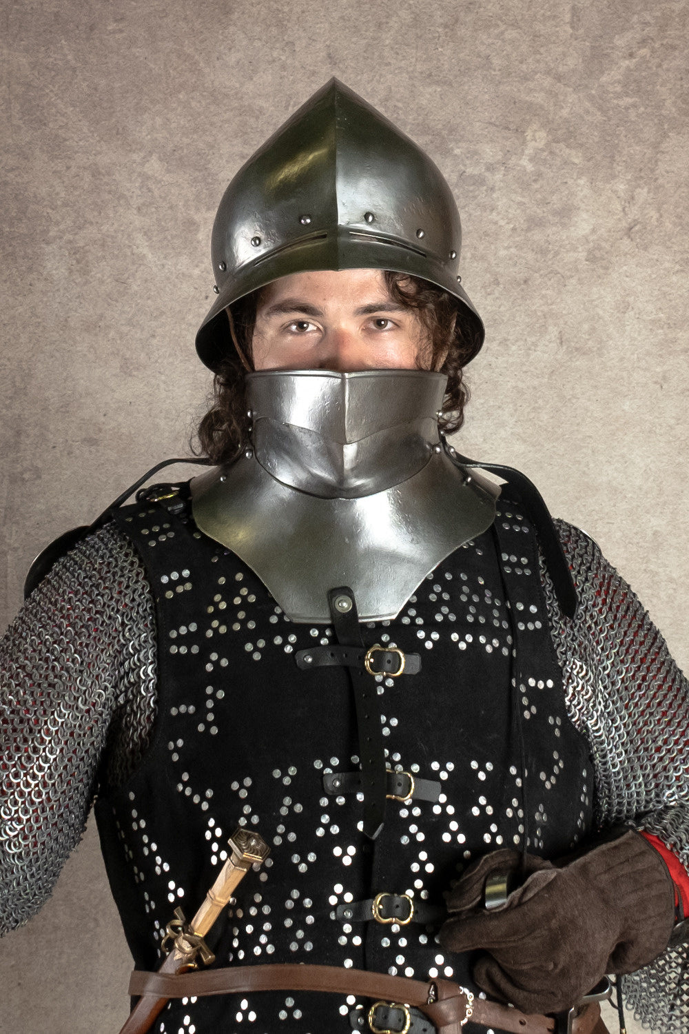 15th century bevor, unpolished, 1.2 mm
