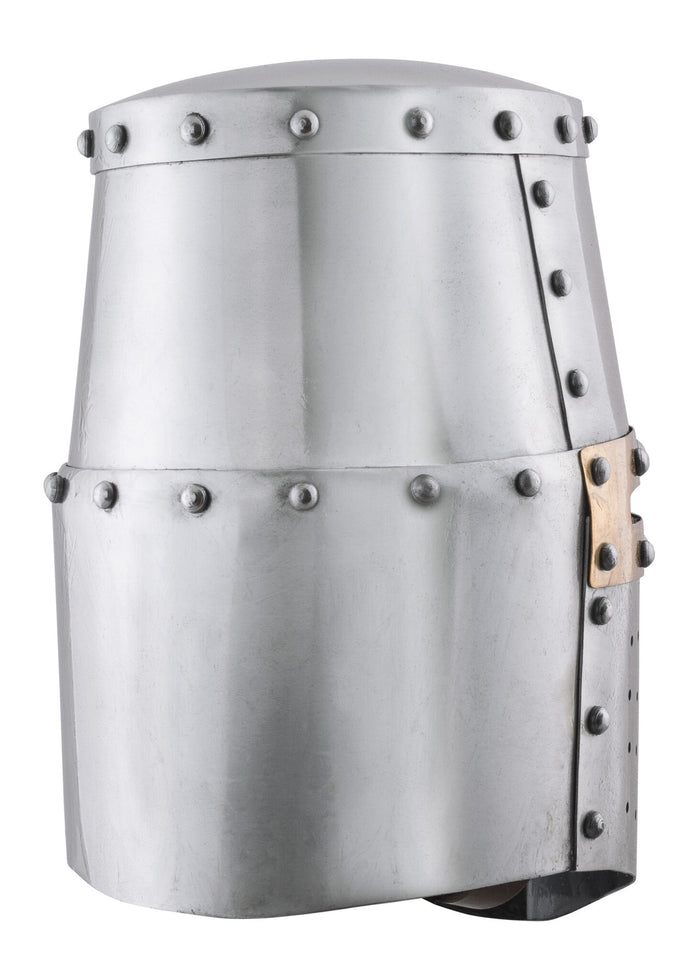Helmet knight templar with brass cross, 1.6 mm