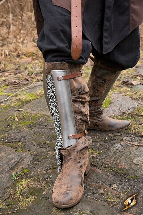 Persian greaves, polished, 1 mm
