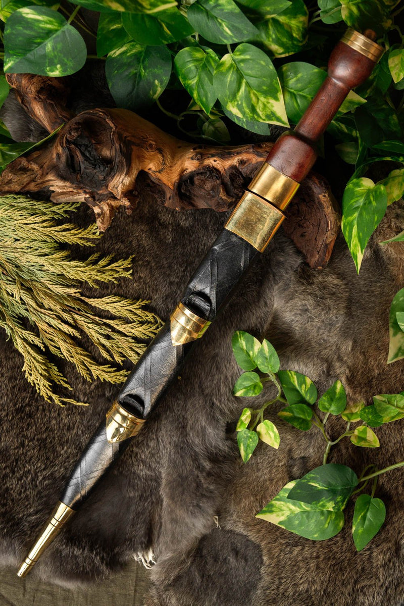 Sgian Achlais mit Messer und Gabel, halbscharf