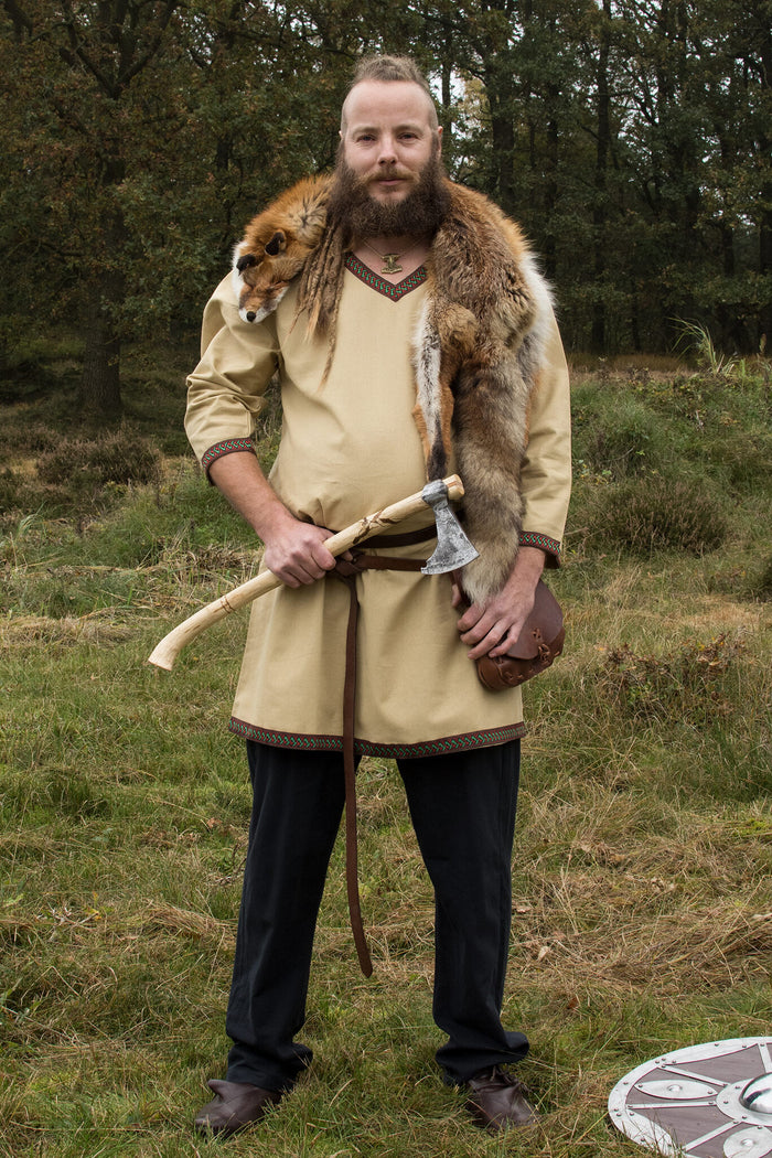 Sand coloured Viking tunic