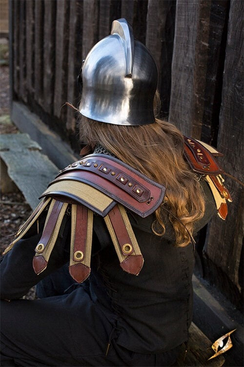 Roman Pauldrons, Pair, LARP