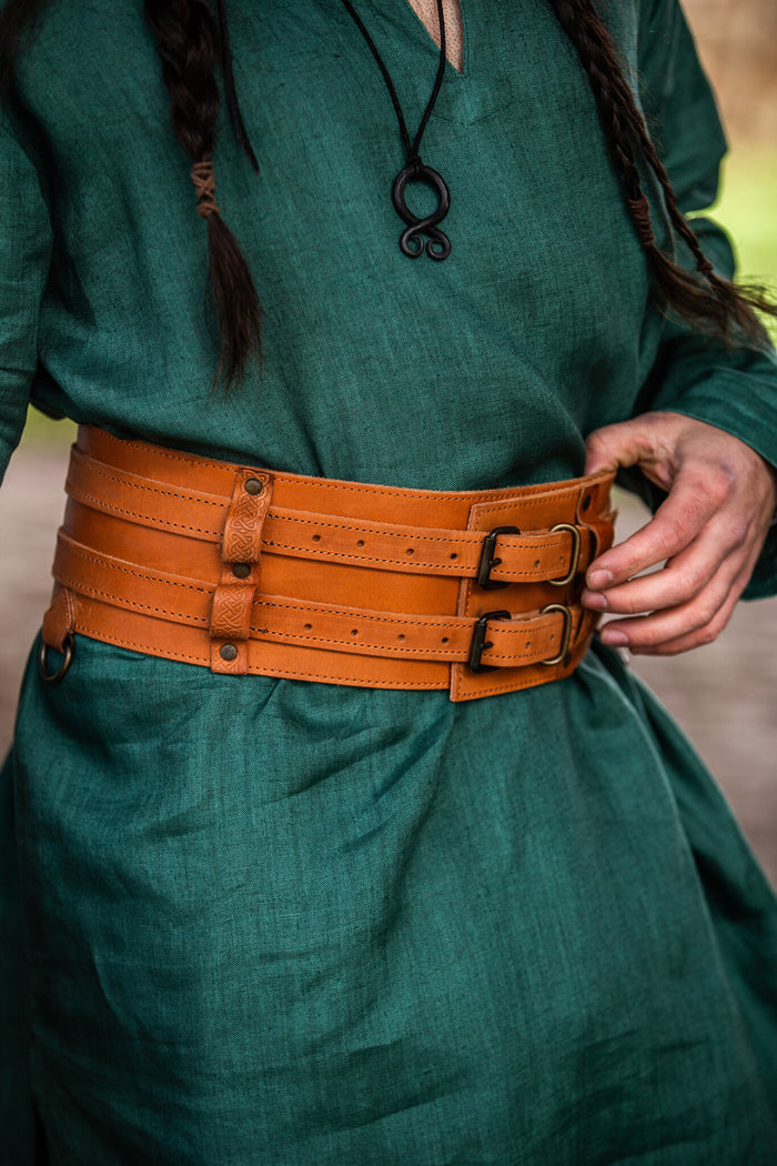 Viking belt Sif, brown