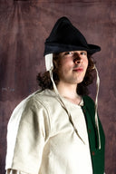 Bycocket-hat, sort, uldblanding