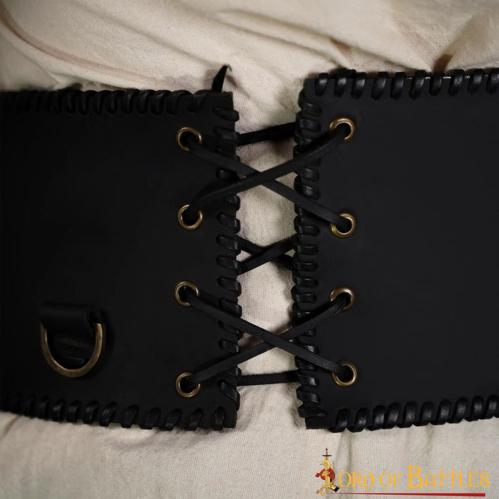 Broad Viking belt, brown