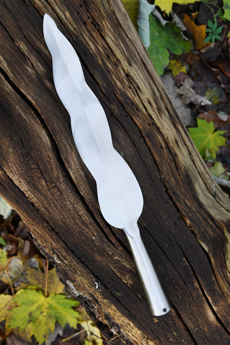 Punta de lanza celta La Tène, semi-afilada