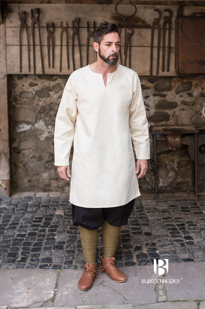 Medieval tunic Leif, white
