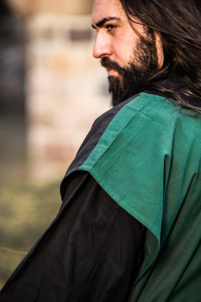 Surcoat, checked, black-green