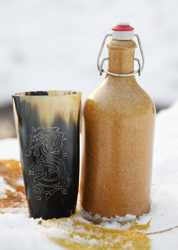 Horn drinking cup Fenrir, 100-200 ml