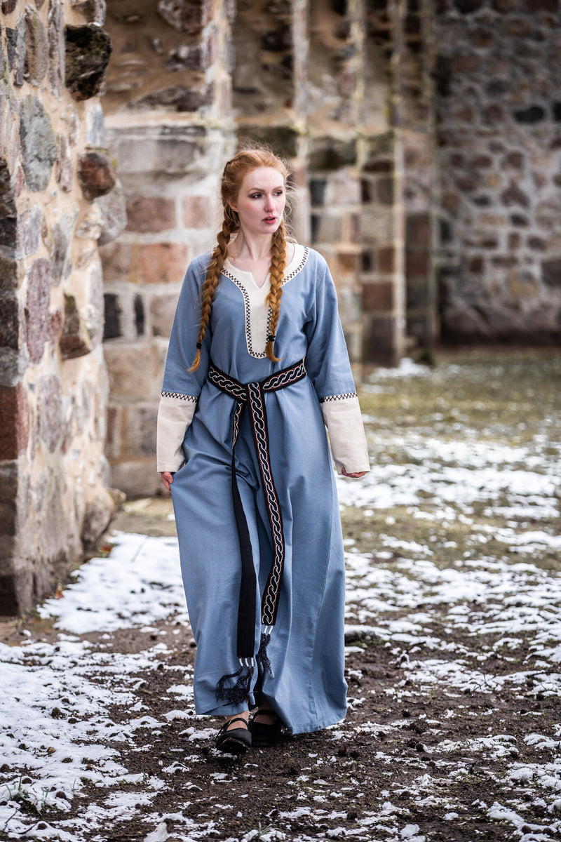 Viking dress Lagertha, blue