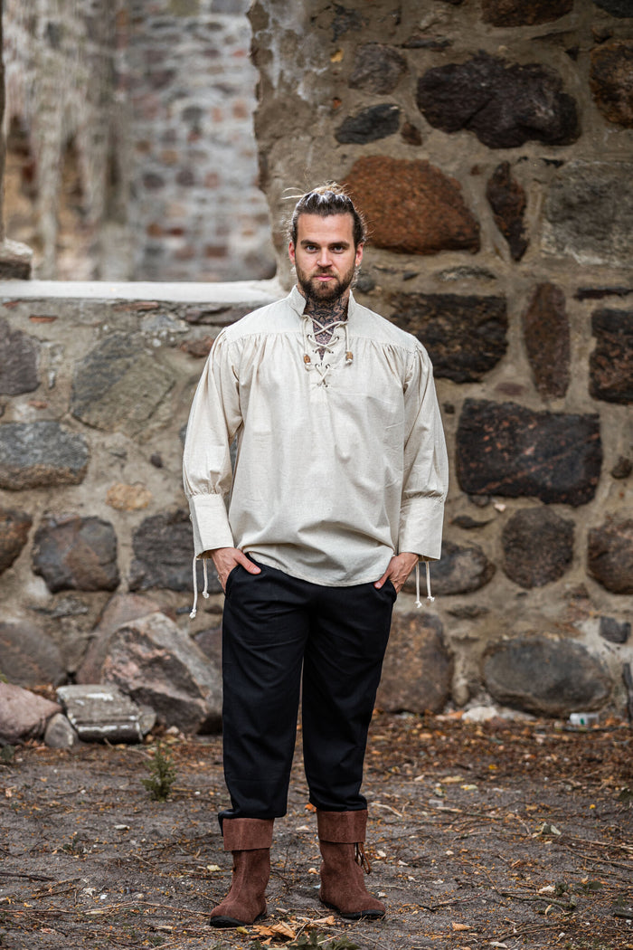 Medieval shirt Bernard, cream
