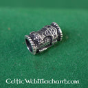 Beard bead with Thor's hammer, silver