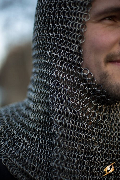 Chainmail coif Alaric, 9 mm