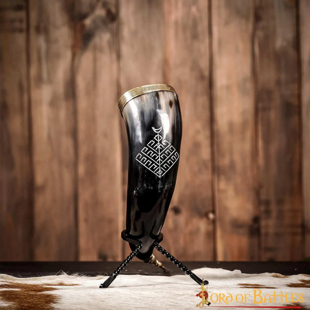 Viking drinking horn with Yggdrasil, 300-500 ml