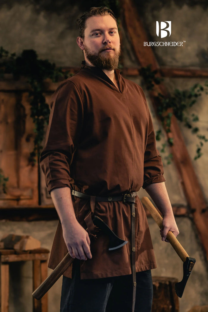 Viking tunic Ekwin, brown