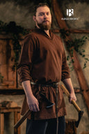 Viking tunic Ekwin, brown