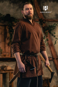 Viking tunic Ekwin, brown